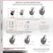 Service Caster 4 Inch Glass Filled Nylon Wheel Rigid Caster with Roller Bearing SCC-30R420-GFNR - alternate 5